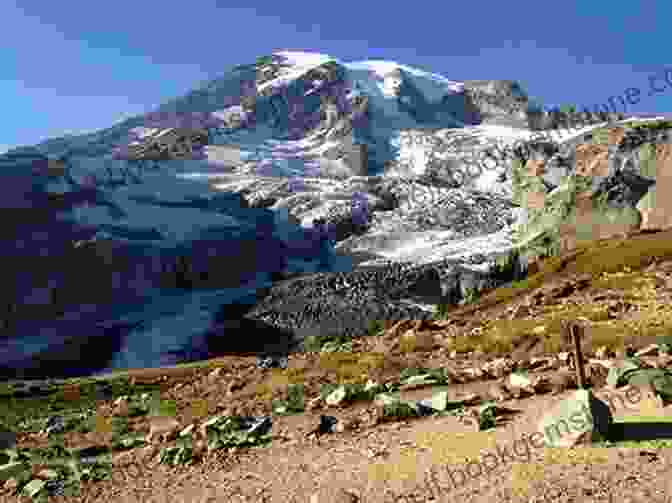 A Glacier Cascades Down The Slopes Of Mount Rainier, Its Surface Shimmering In The Sunlight. The Measure Of A Mountain: Beauty And Terror On Mount Rainier