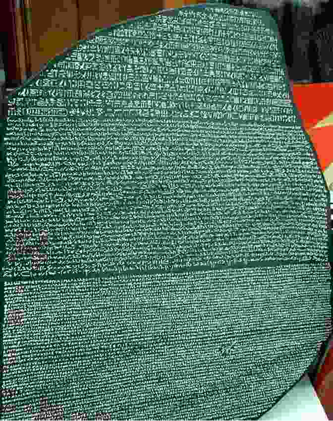 A Photograph Of The Rosetta Stone, A Large Stone Slab With Inscriptions In Hieroglyphic, Demotic, And Greek Scripts. Lost Ancient Technology Of Egypt