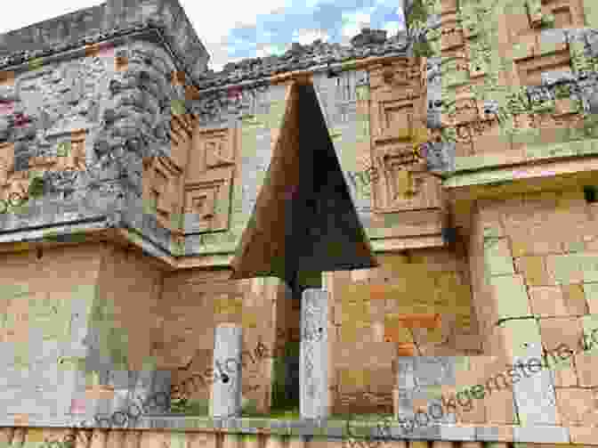 Elliptical Palace Of Uxmal, Adorned With Intricate Carvings Yucatan The Maya Ruins