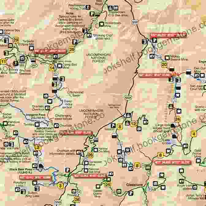 Map Of Colorado Backroads And Trails Guide To Colorado Backroads 4 Wheel Drive Trails 4th Edition