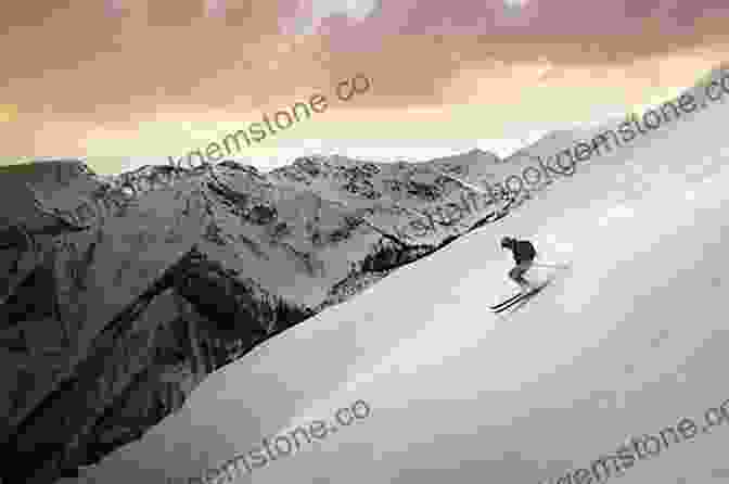 Nic Oatridge In Action, Skiing Down A Mountain Slope. Ski Snowboard Switzerland Nic Oatridge