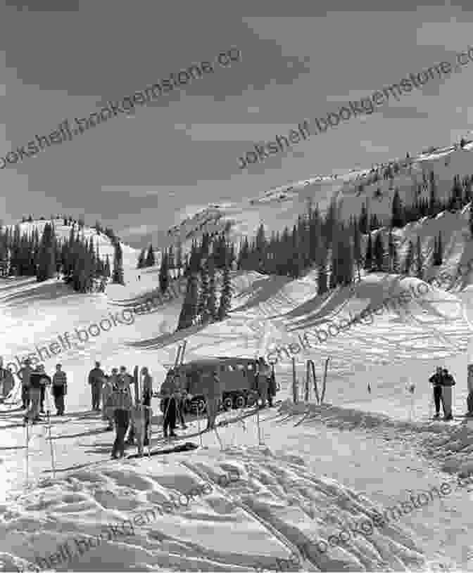 Vintage Photograph Of Skiers Enjoying The Slopes Of Loveland Basin In The 1950s. Lost Ski Areas Of Colorado S Central And Southern Mountains